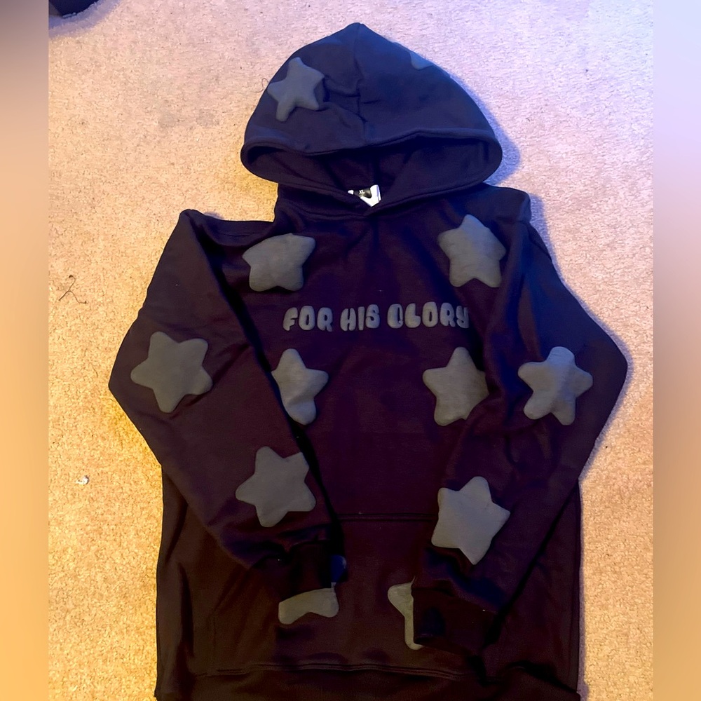 For His Glory Puff hoodie